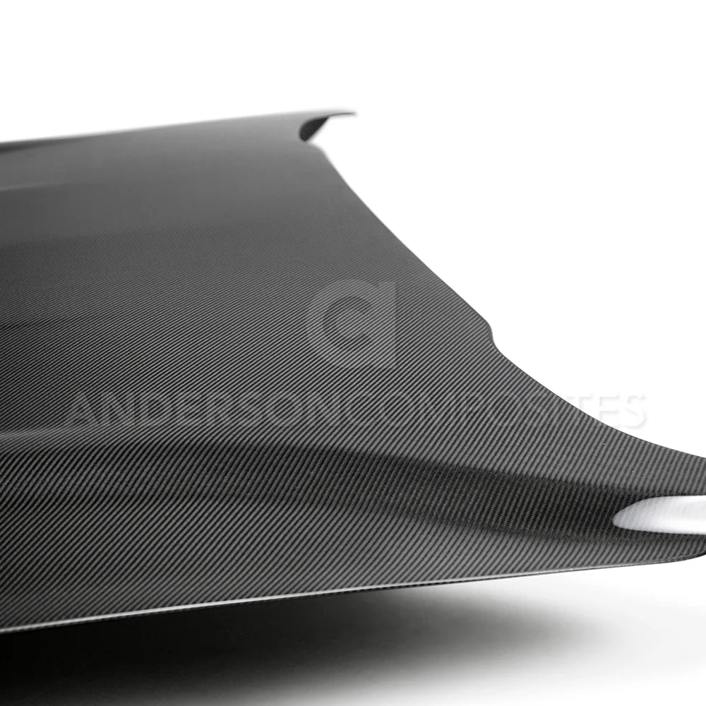 Anderson Composites 18-23 Ford Mustang Type-OE Double Sided Carbon Fiber Hood - AC-HD18FDMU-OE-DS Anderson Composites