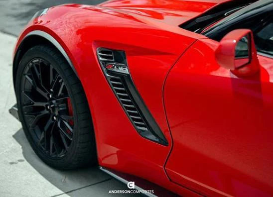 Anderson Composites 2015 - 2019 Corvette C7 Z06 Carbon Fiber Fender Vents - AC-FFI14CHC7-Z6