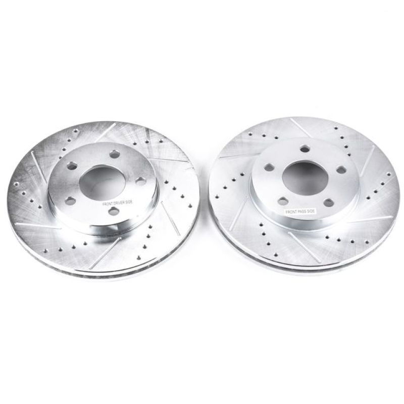 Power Stop 07-10 Chevrolet Cobalt Front Evolution Drilled & Slotted Rotors - Pair PowerStop