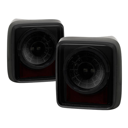 Spyder 19-20 Jeep Wrangler - Full LED Tail Lights - Seq Turn Sign - Black Smoke ALT-YD-JW19-SEQ-BSM SPYDER