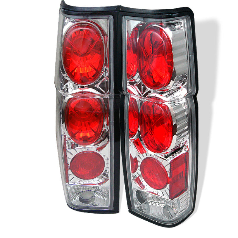 Spyder Nissan Hardbody 86-97 Euro Style Tail Lights Chrome ALT-YD-NH86-C SPYDER