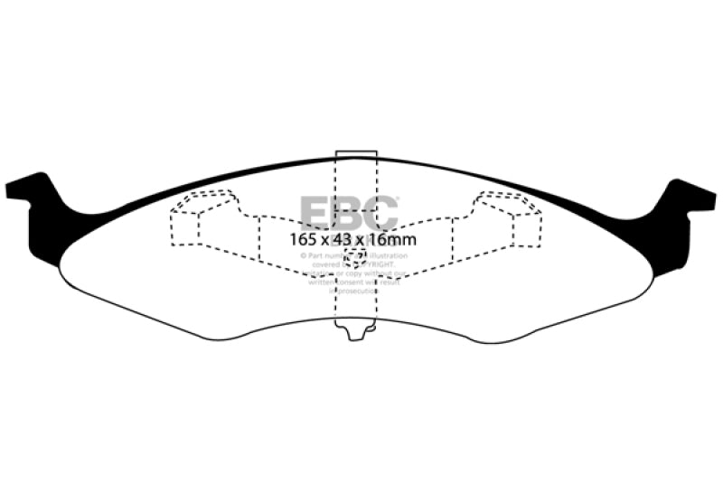 EBC YellowStuff Front Brake Pads - DP41202R EBC