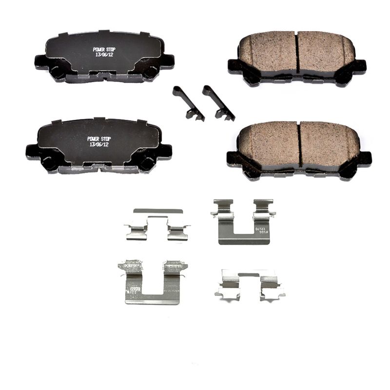 Power Stop 12-15 Honda Pilot Rear Z17 Evolution Ceramic Brake Pads w/Hardware PowerStop