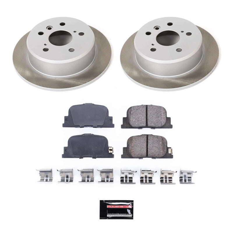 Power Stop 00-01 Toyota Camry Rear Semi-Coated Rotor Kit PowerStop