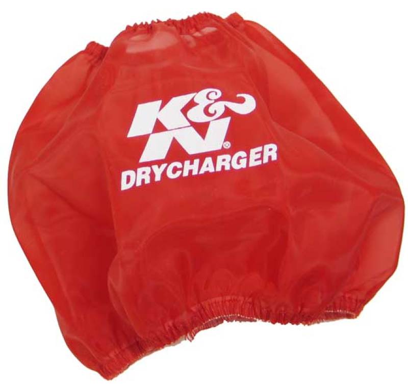 K&N Round Tapered Drycharger Air Filter Wrap Red 7.5in Base ID / 4.5in Top ID / 6in Height K&N Engineering