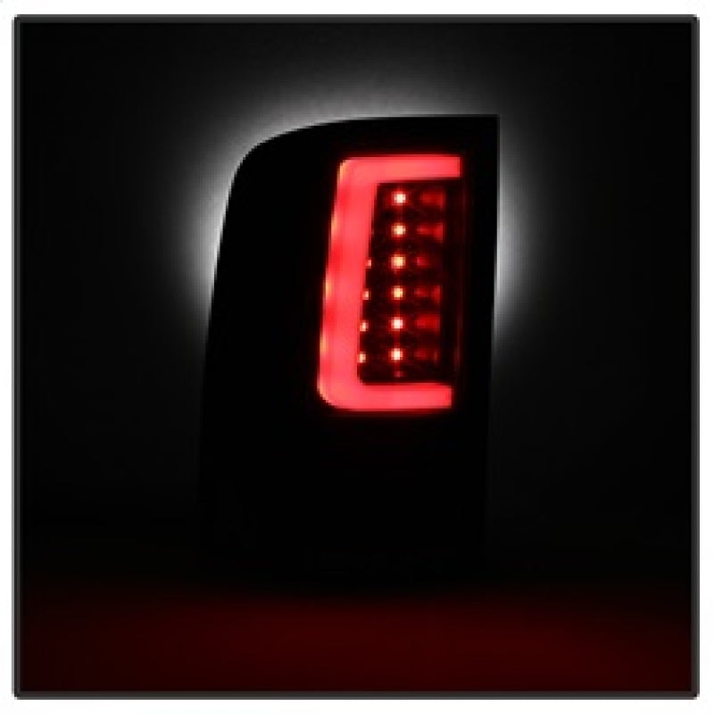 Spyder 07-13 GMC Sierra 1500 V2 Light Bar LED Tail Lights - Black (ALT-YD-GS07V2-LBLED-BK) SPYDER