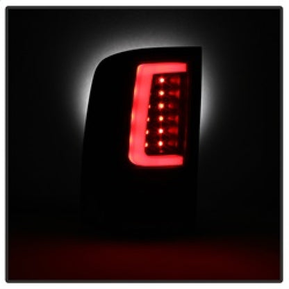 Spyder 07-13 GMC Sierra 1500 V2 Light Bar LED Tail Lights - Black (ALT-YD-GS07V2-LBLED-BK) SPYDER