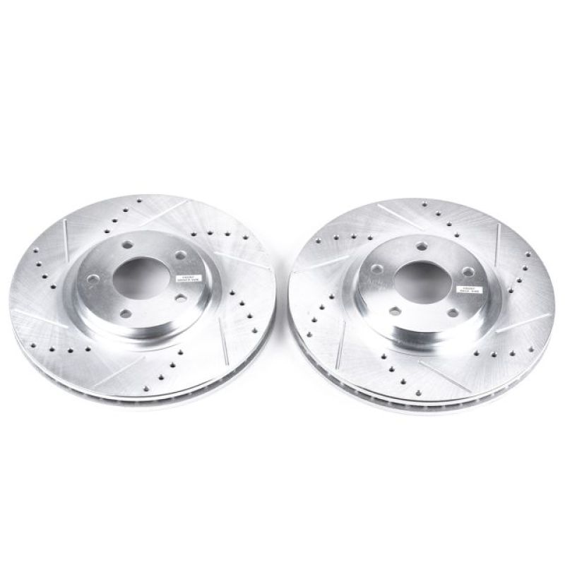 Power Stop 03-05 Infiniti FX35 Front Evolution Drilled & Slotted Rotors - Pair PowerStop