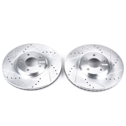 Power Stop 03-05 Infiniti FX35 Front Evolution Drilled & Slotted Rotors - Pair PowerStop