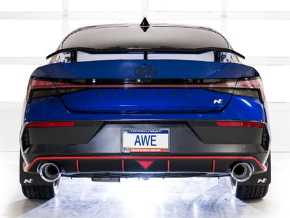 AWE 22-26 Hyundai Elantra N SwitchPath Cat-Back Exhaust - Chrome Silver Tips