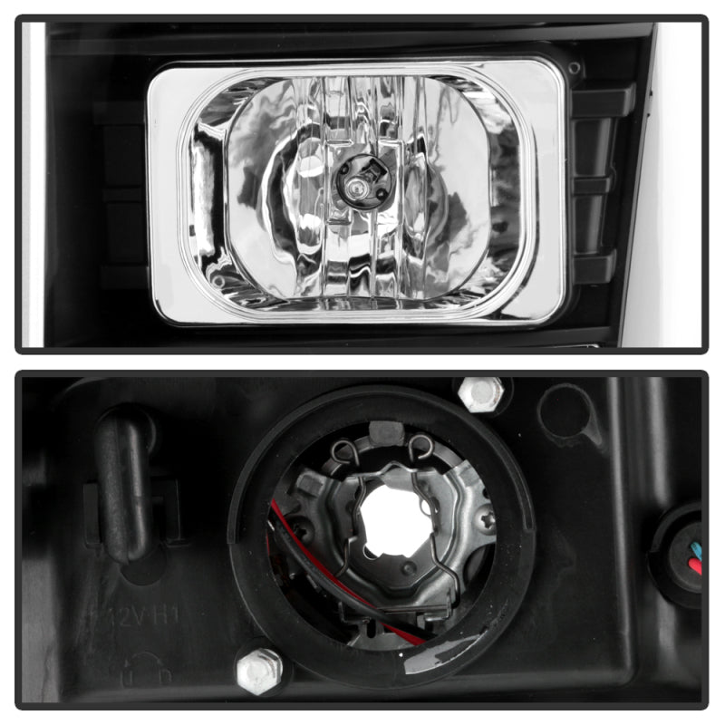 Spyder Ford F250/350/450 11-16 V2 High-Power LED Headlights-White Light Bar-Black PRO-YD-FS11V2PL-BK SPYDER