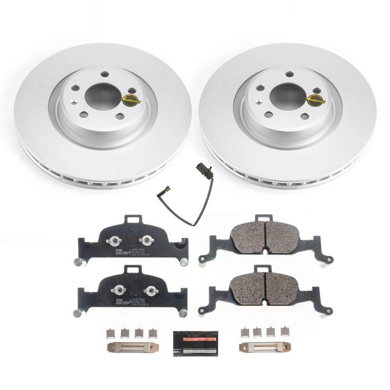 Power Stop 17-19 Audi A4 Front Euro-Stop Brake Kit PowerStop