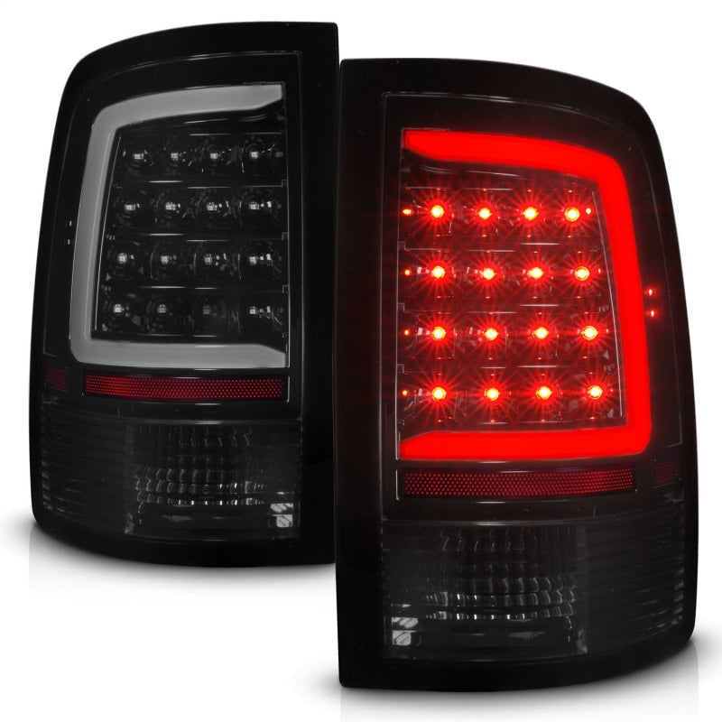 ANZO DODGE RAM 1500 09-18 / RAM 2500/3500 10-18 LED TAIL LIGHTS BLACK SMOKE LENS W/ SEQUENTIAL (NOT FOR OE LED TAIL LIGHT MODELS) - 311453