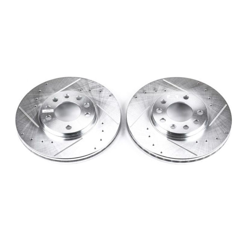 Power Stop 99-03 Saab 9-3 Front Evolution Drilled & Slotted Rotors - Pair PowerStop