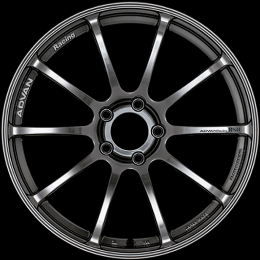 ADVAN Racing RSII 17x9 +35 5x120 Wheel - Hyper Black - YAP7I35WHB