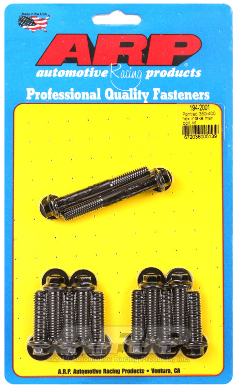 ARP Pontiac 350-400 SS Hex Intake Manifold Bolt Kit
