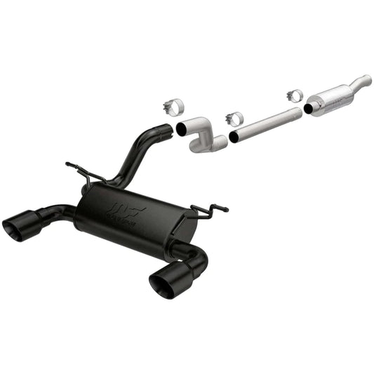MagnaFlow Cat-Back 2018 Jeep Wrangler 2.0L Dual Black Coated 4in Tips Magnaflow