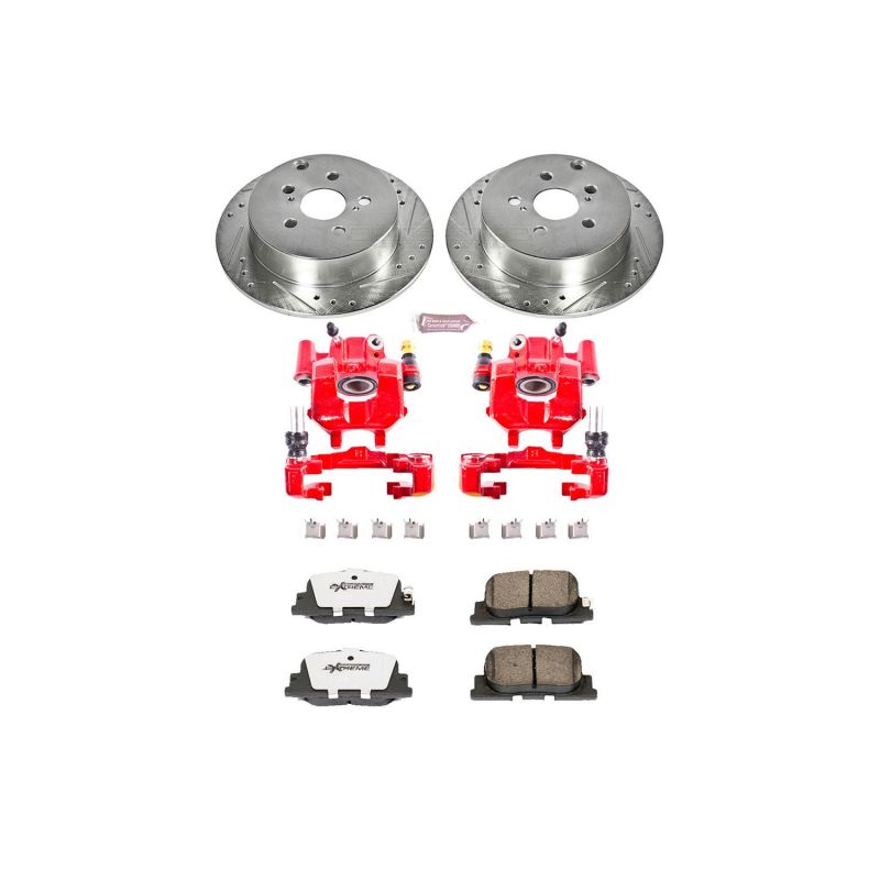 Power Stop 05-10 Scion tC Rear Z26 Street Warrior Brake Kit w/Calipers PowerStop