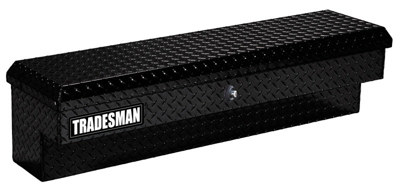 Tradesman Aluminum Side Bin Truck Tool Box w/Push Button (70in.) - Black Tradesman