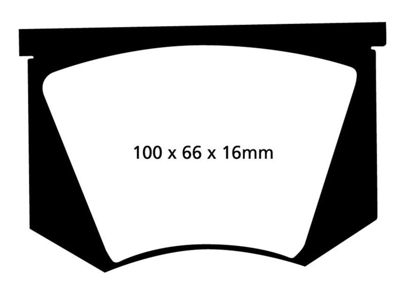 EBC RedStuff Rear Brake Pads - DP3100C EBC