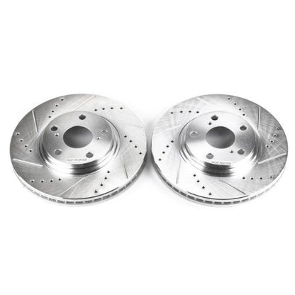Power Stop 2003 Lexus ES300 Front Evolution Drilled & Slotted Rotors - Pair PowerStop