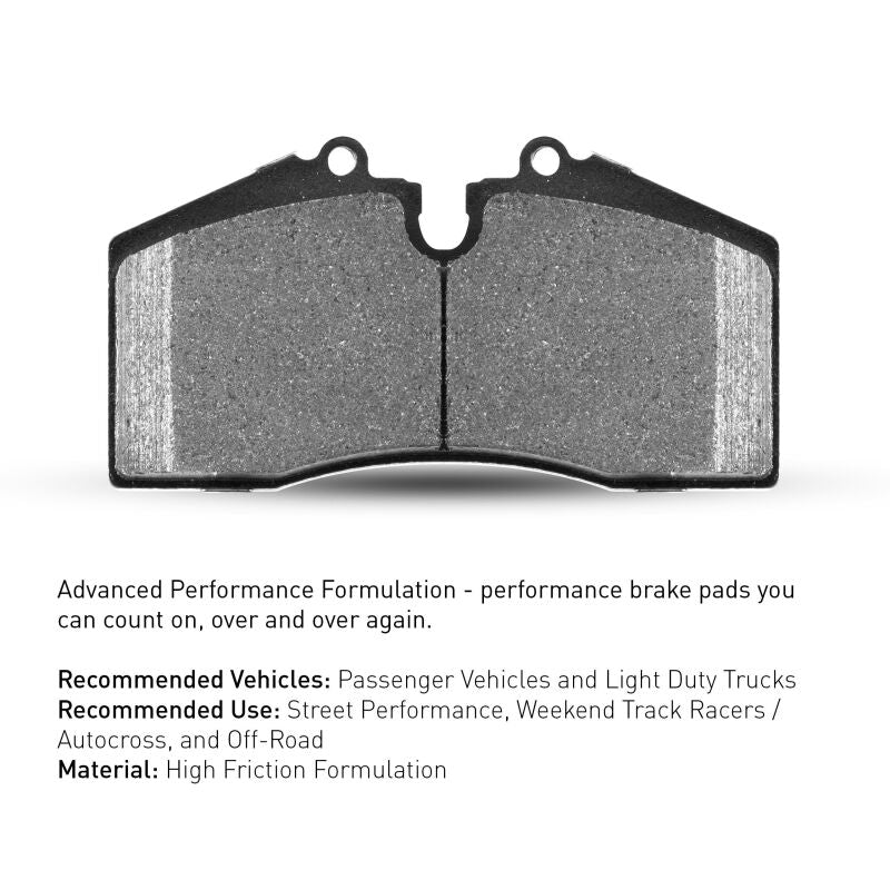 R1 97-08 Porsche Cayman Front Performance Sport Brake Pads