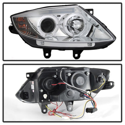 Spyder BMW Z4 03-08 Projector Headlights Halogen Model Only - LED Halo Chrome PRO-YD-BMWZ403-HL-C SPYDER