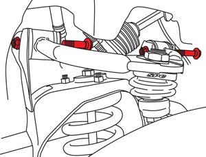 SPC Performance Pathfinder/ Xterra/ Frontier/ Titan Suspension Control Arm Bolt 21035