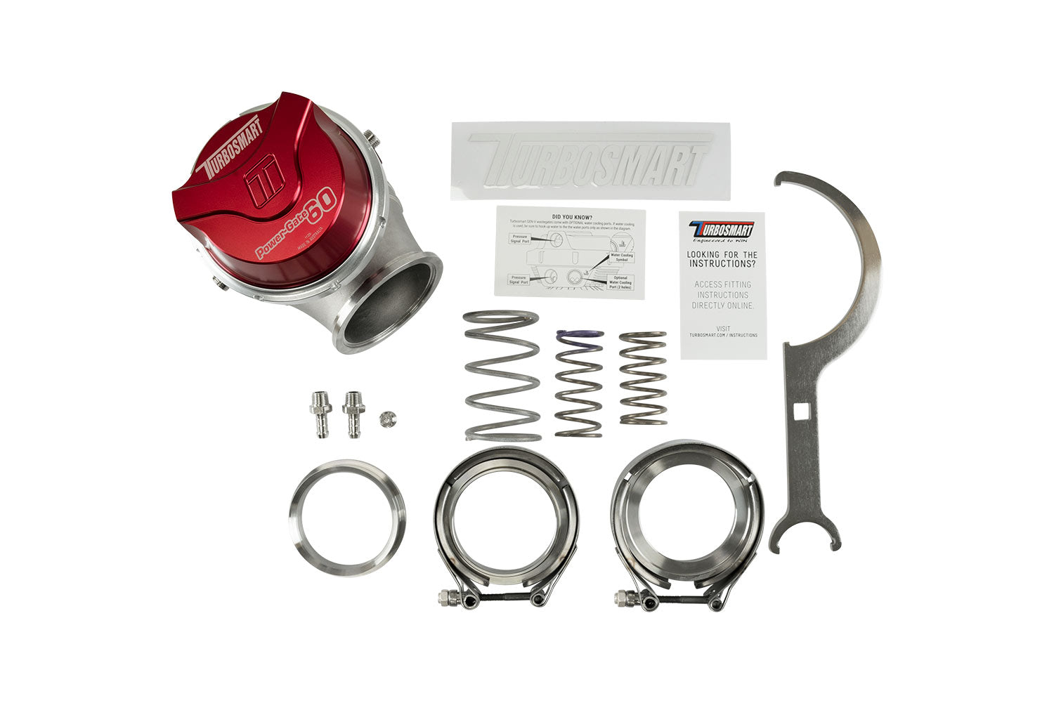 Turbosmart GenV PowerGate60 14psi External Wastegate (Red) - TS-0555-1014 Turbosmart