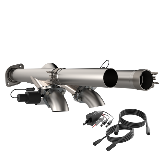 QTP 2017-2020 Ford F-150 Raptor Aggressor Cutout Pipes - 540117 QTP
