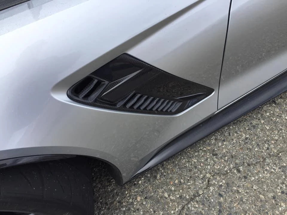 Anderson Composites 2015 - 2019 Corvette C7 Z06 Carbon Fiber Fender Vents - AC-FFI14CHC7-Z6