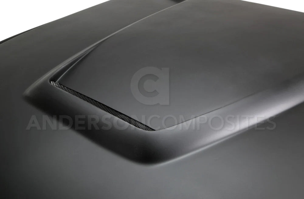 Anderson Composites 15-17 Mustang Fiberglass GT350 Style Hood (Primer) - AC-HD15FDMU-GR-GF