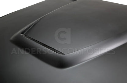 Anderson Composites 15-17 Mustang Fiberglass GT350 Style Hood (Primer) - AC-HD15FDMU-GR-GF