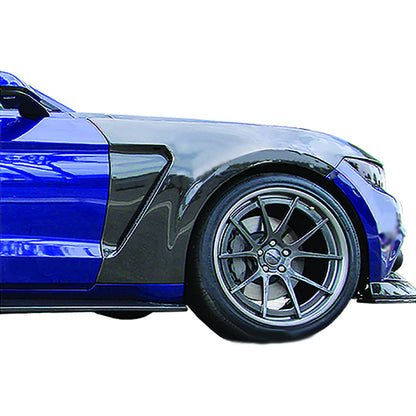 Anderson Composites 2015 - 2017 Mustang GT350 Style Mustang Carbon Fiber Front Fenders (Pair) - AC-FF15FDMU-GR