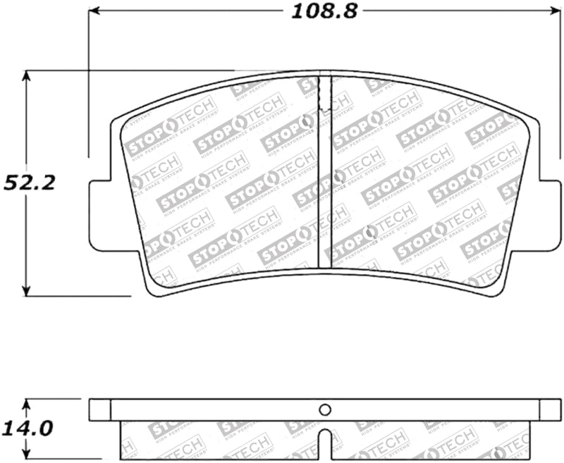 StopTech Premium Ceramic Brake Pads - 308.00760