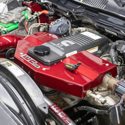 Wehrli 10-24 Dodge Cummins 6.7L Fabricated Aluminum Engine Cover - Semi-Gloss Black - WCF100730-SGB