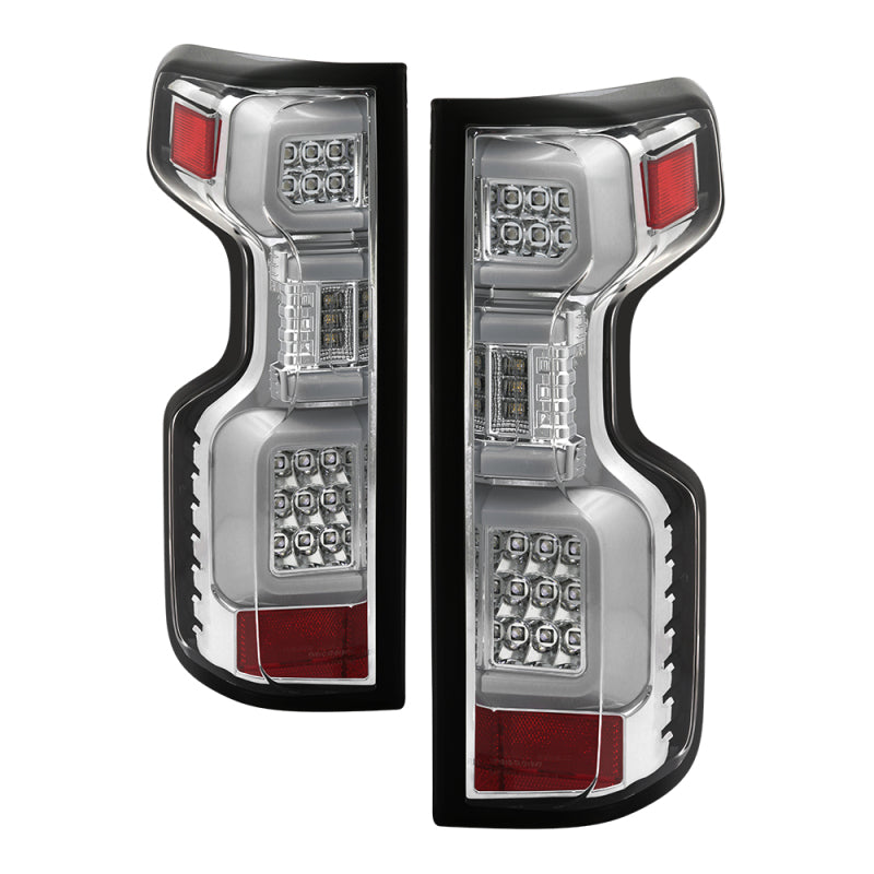 Spyder Chevy Silverado 19-20 LED Tail Light Chrome ALT-YD-CS19HAL-C SPYDER
