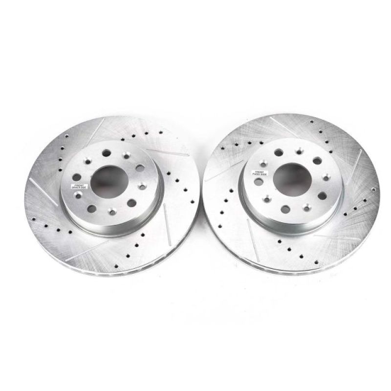 Power Stop 16-19 Cadillac CT6 Front Evolution Drilled & Slotted Rotors - Pair PowerStop