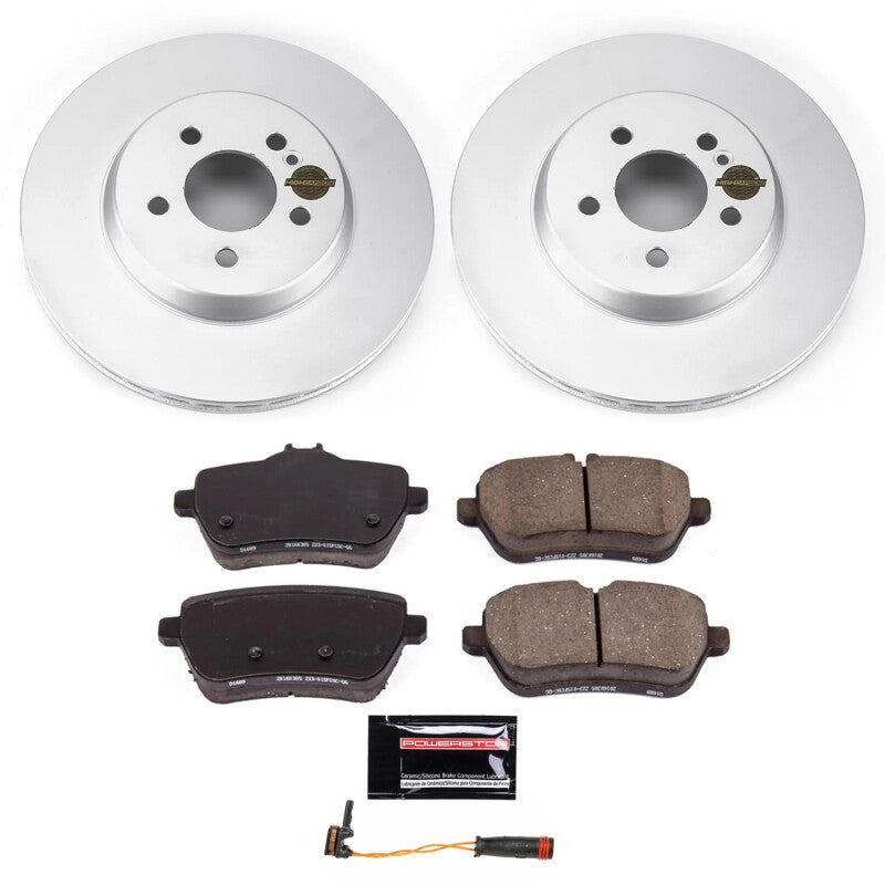 Power Stop 18-20 Mercedes-Benz S450 Rear Z23 Coated Brake Kit PowerStop