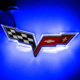 Oracle Chevrolet Corvette C6 Illuminated Emblem - Dual Intensity - Blue SEE WARRANTY