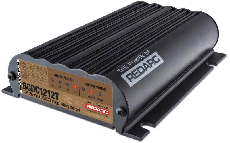 REDARC DC/DC 3-Stage Vehicle to Trailer Battery Charger - 12V 12A REDARC