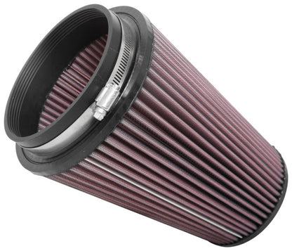 K&N Universal Clamp-On Air Filter 5in FLG / 6-1/2in B / 4-3/8in T / 8-3/4in H K&N Engineering