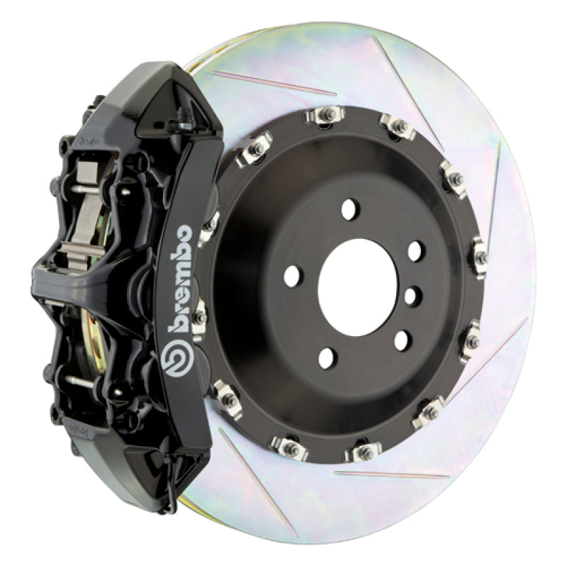 Brembo 21+ Model S Plaid/Model X Plaid Fr GT BBK 6Piston Cast 405x34 2pc Rotor Slotted Type1-Black Brembo