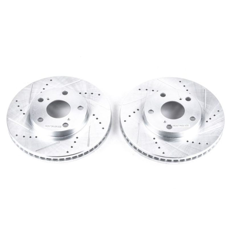 Power Stop 92-01 Lexus ES300 Front Evolution Drilled & Slotted Rotors - Pair PowerStop