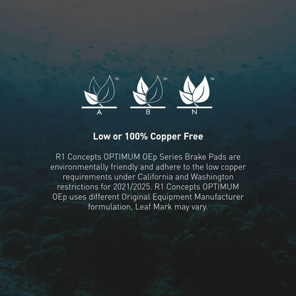 R1 11-23 Mercedes-Benz C300 Sedan Rear Optimum OE Brake Pads