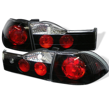 Spyder Honda Accord 01-02 4Dr Euro Style Tail Lights Black ALT-YD-HA01-4D-BK SPYDER