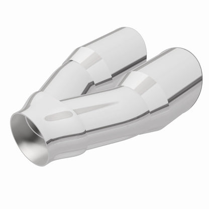 MagnaFlow Double Wall 3in Dual Round Polished Tip 2.25in Inlet Magnaflow
