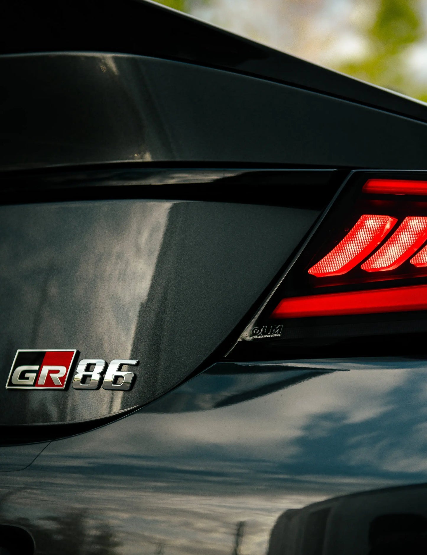 OLM Raiden LED Taillights Clear Red for 2022-2026 Subaru BRZ, Toyota GR86 - OLME.49016.1-CR
