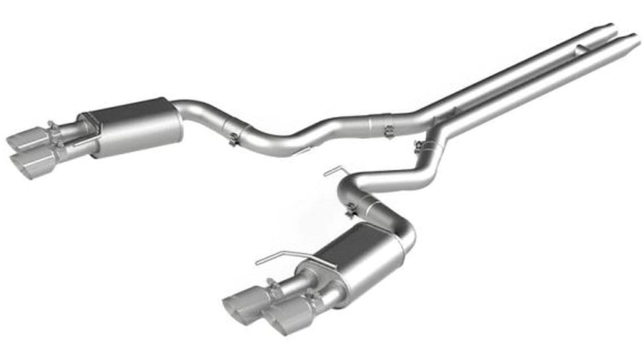 MBRP 2018-2023 Ford Mustang GT 5.0L 3in Cat-Back Exhaust Street Profile Quad Rear Exit - S7205AL MBRP