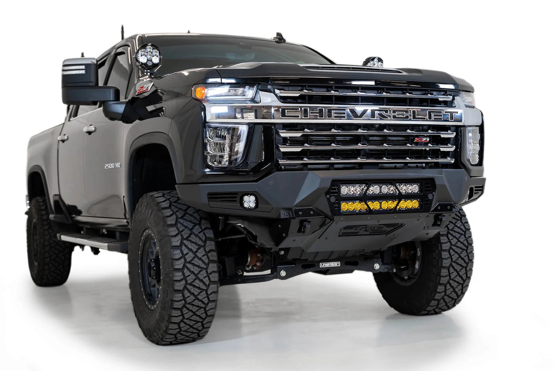 Addictive Desert Designs 2020-2022 Chevy 2500/3500 Bomber Front Bumper (20 Inch Lights) - F270012140103 Addictive Desert Designs